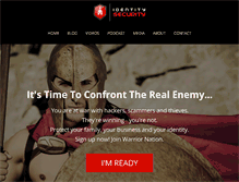 Tablet Screenshot of identitysecurity.com